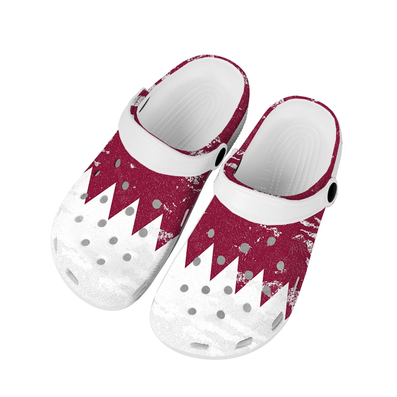 

Qatar Flag Home Clogs Custom Water Shoes Mens Womens Teenager Qatar Shoe Garden Clog Breathable Beach Hole Slippers