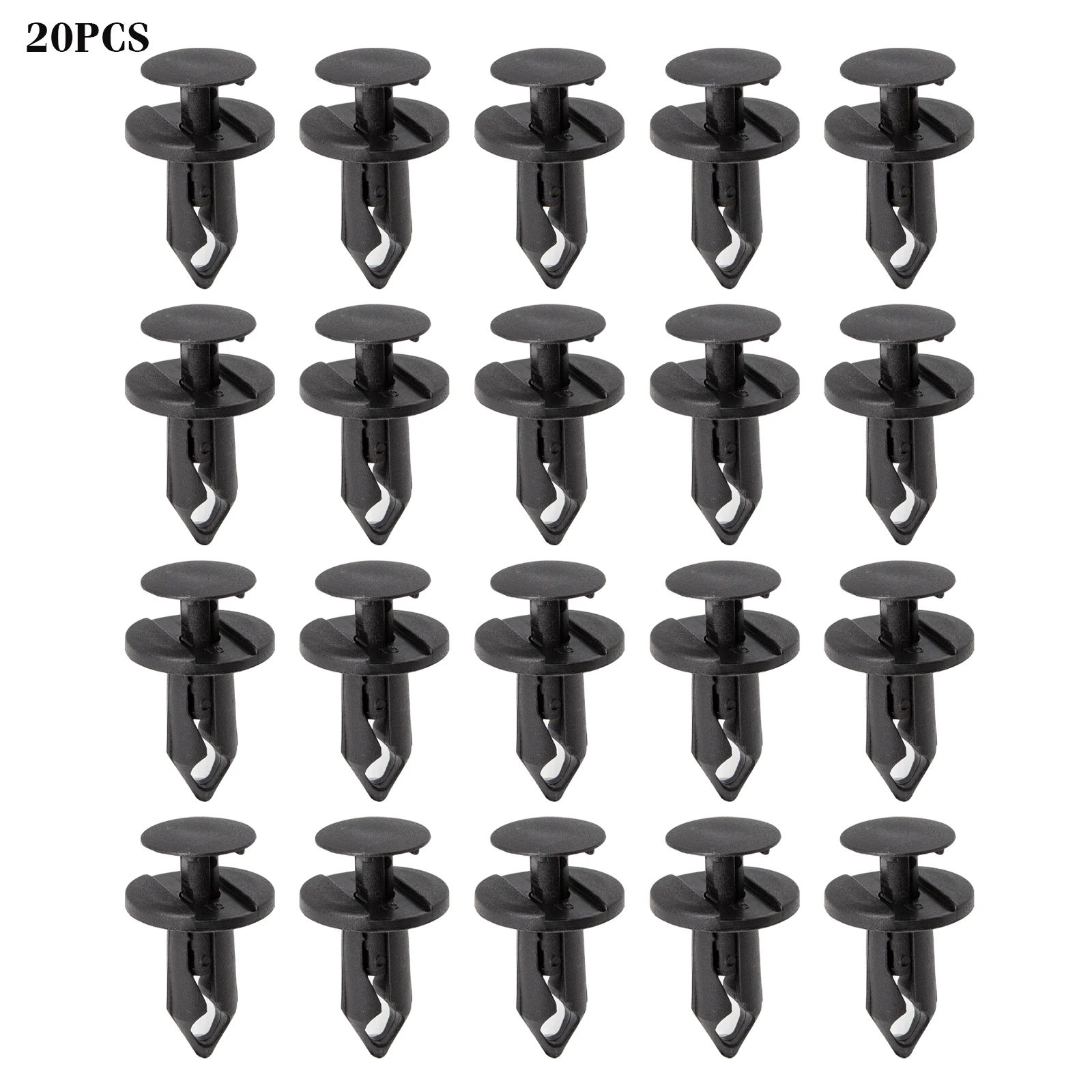 

20 шт. 8 мм ATV UTV автомобильный щит, фиксатор с заклепками для автомобильного бампера, дверной панели, брызговика, клипсы, фиксаторы