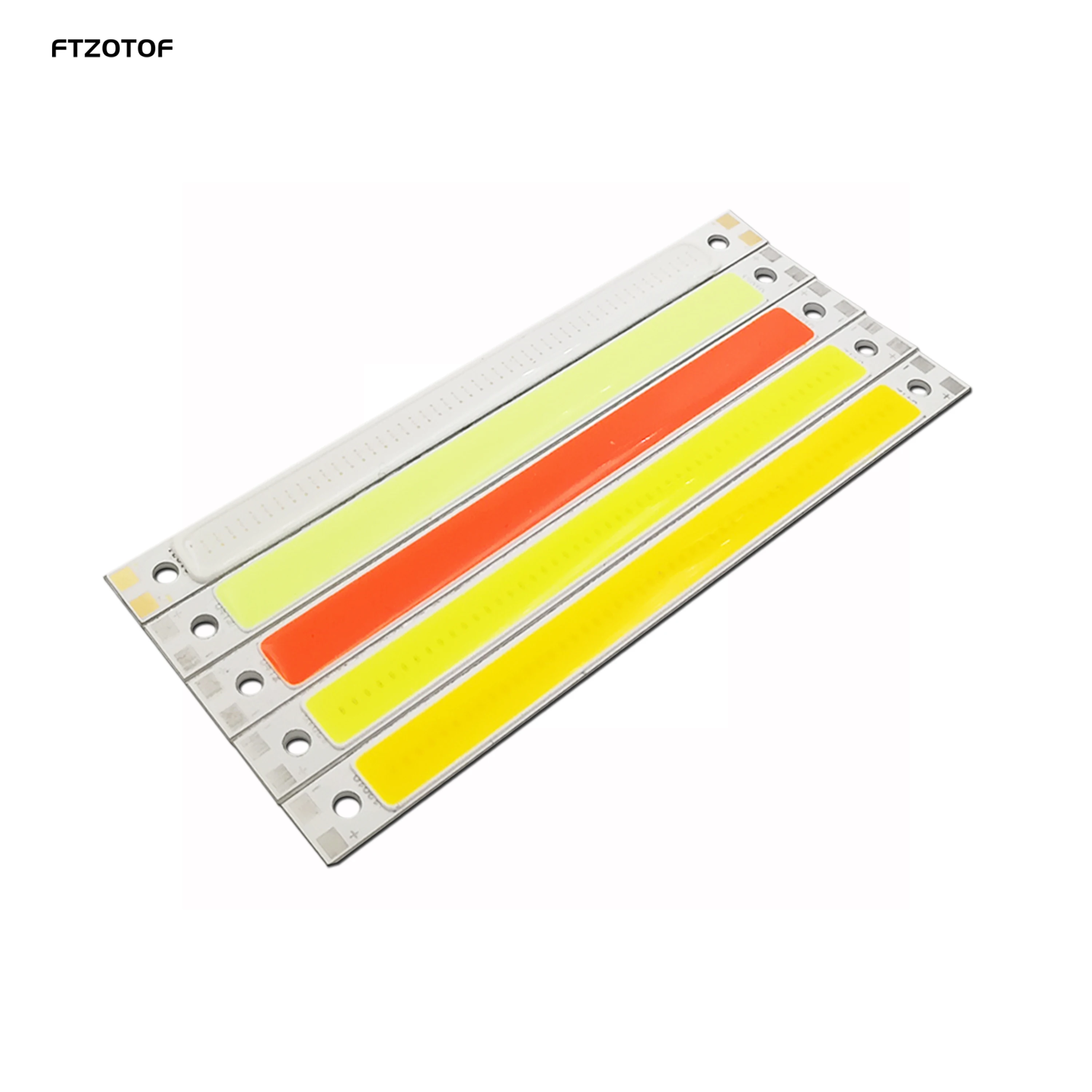 FTZOTOF 120x10mm 10W COB  LED Strip Bulbs DC 12v for Work Table Lamps DIY House Lighting Blue Red Warm Cold White 12CM  Bar Chip