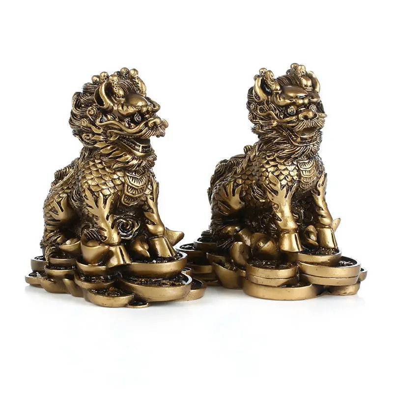 Kirin ornaments a pair of home decorations living room bedroom balcony TV cabinet wine cabinet shop opening home furnishings
