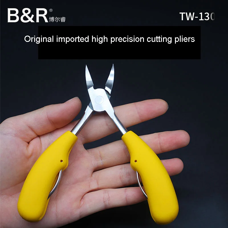 B&R Original High-precision Cutting Pliers Double Spring  Electronic Diagonal Plier Multifunctional Tools Stainless Steel Nipper
