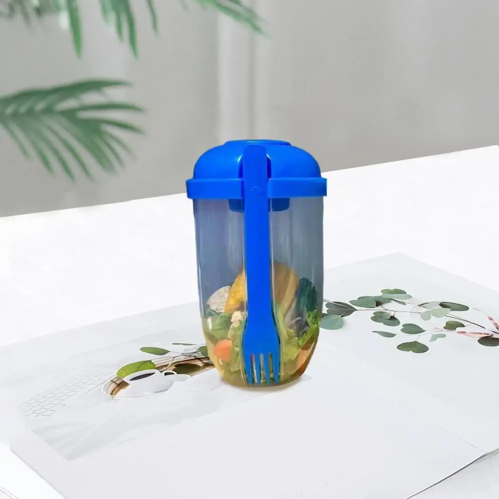Fat Loss Slimming Portable Cup Portable Salad Cup with Fork Large Capacity Ideal for Office Students Weight Loss