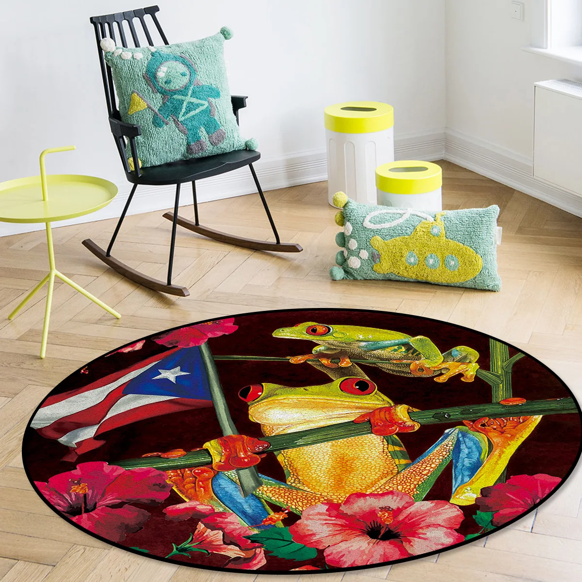 

Цветочный гибискус, треугольные красно-белые круглые ковры для входа, домашний декоративный ковер для спальни, ковер в гостиной