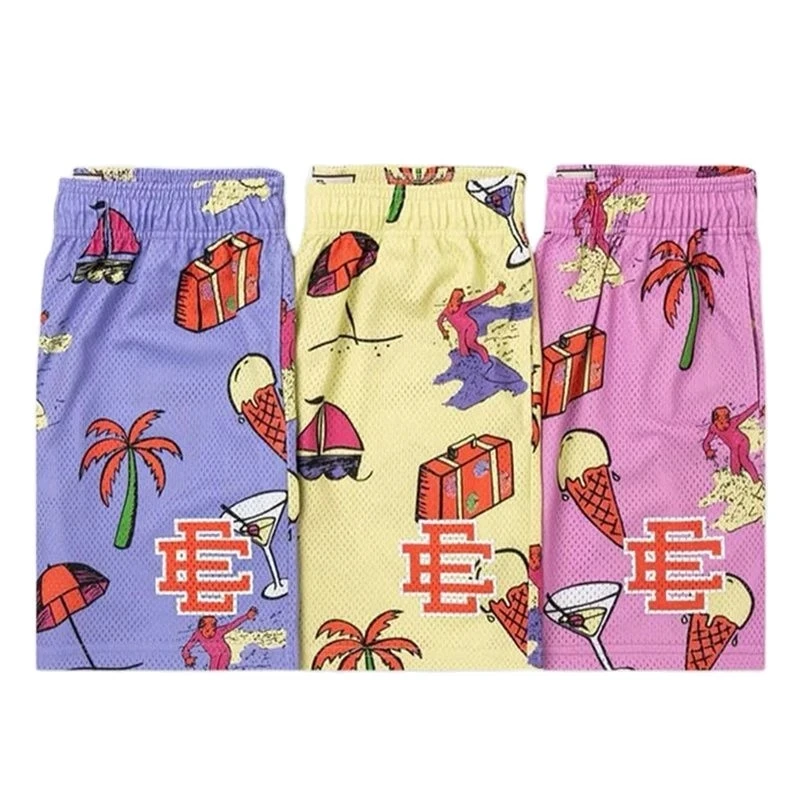 

Шорты Эрик Эмануэль EE мужские базовые, повседневные короткие штаны с сеткой для спортивного зала и тренировок, с очертаниями Нью-Йорка, летн...