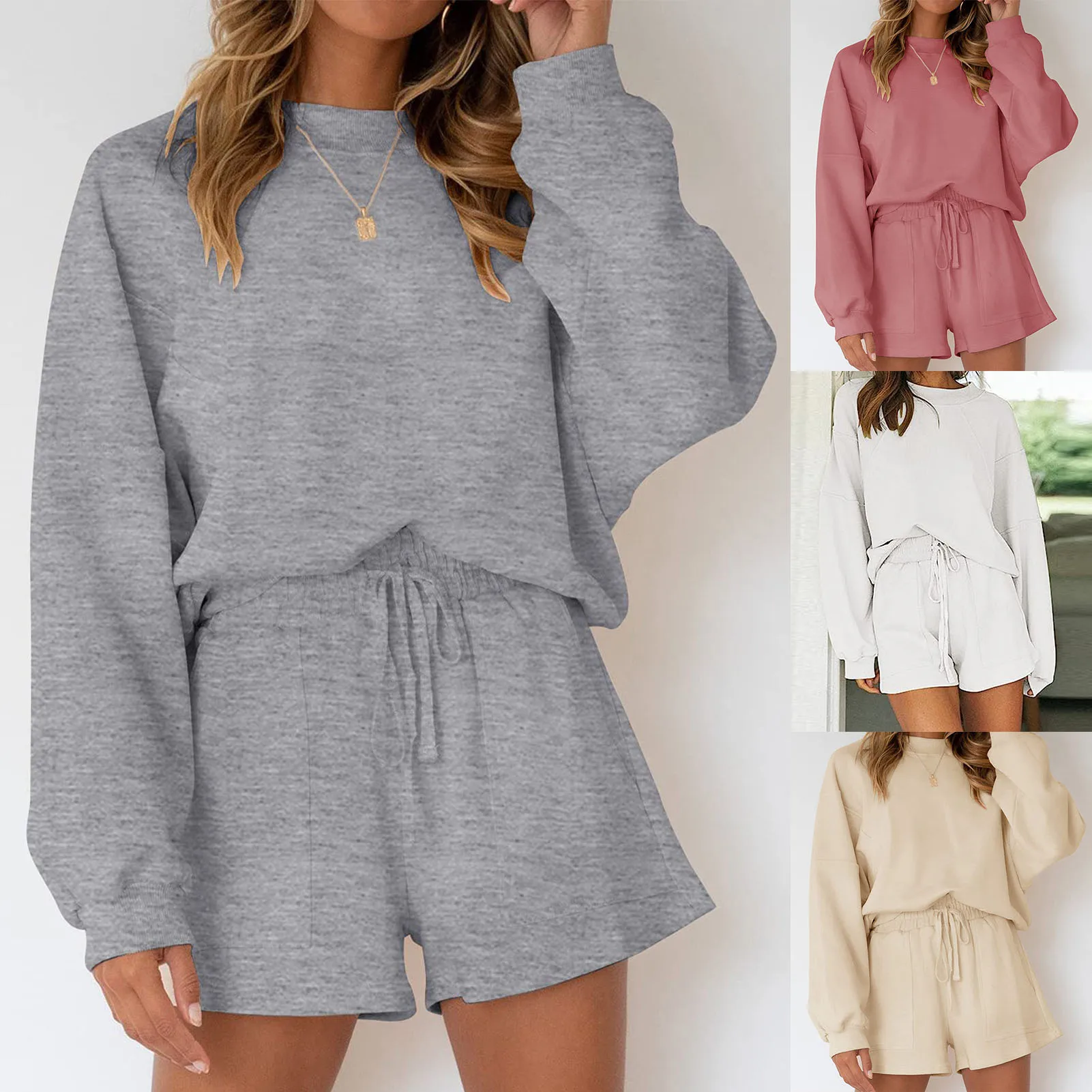 

New Tracksuit Women Cotton Summer Tracksuit Hoodie Tops Short Pants Track Suit Two Piece Set Coture Sweatsuits Women Pants Stes