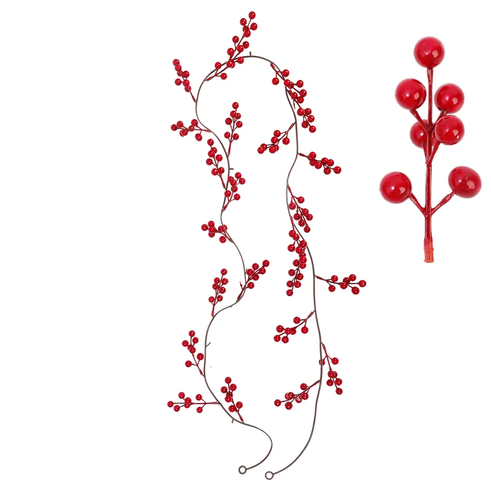 

Рождественская гирлянда 190 см красная