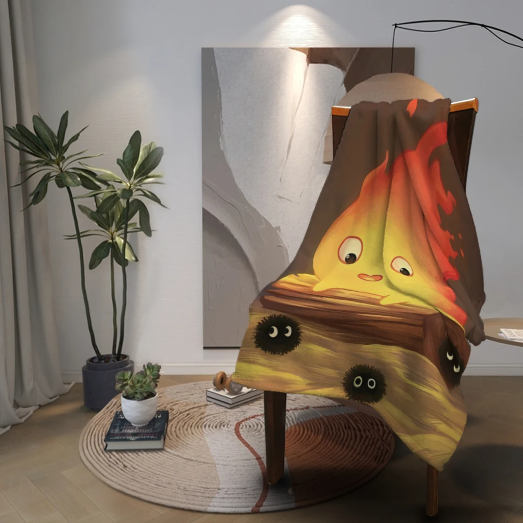 Одеяло Flame Calcifer_NZZGN2 мягкое одеяло для дома спальни кровати дивана пикника