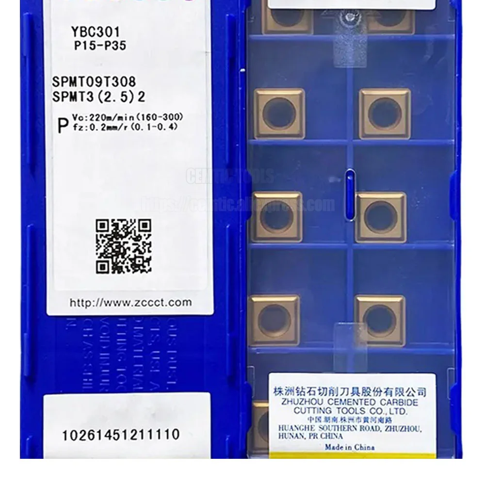 

ZCC CNC лезвие из сплава YBC301 SPMT09T308