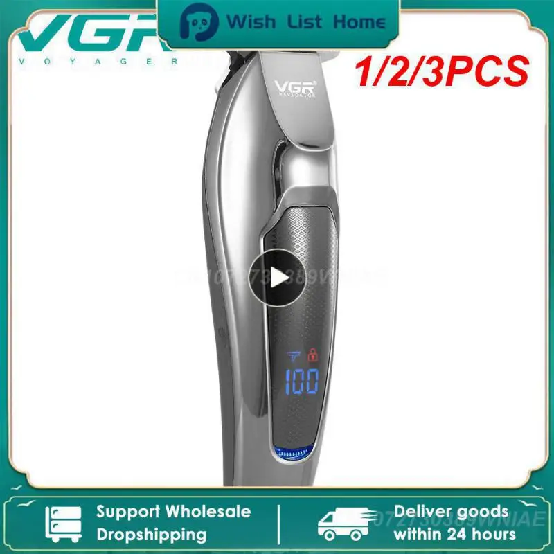 

1/2/3PCS Hair Clipper Oil Head Engraving Electric Clippers LCD Digital Display Household Professional Electrical Appliances