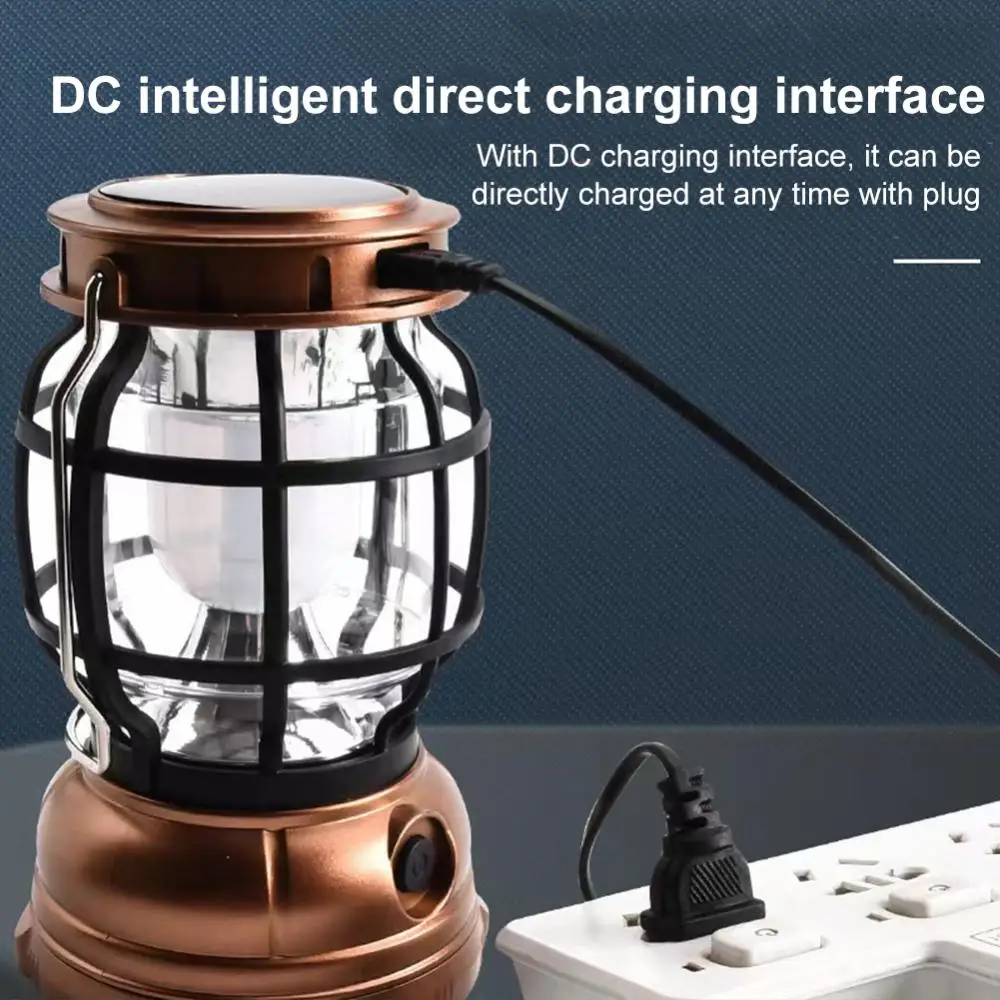 

Винтажный ночник на солнечной батарее в стиле ретро, Водонепроницаемый аварийный фонарь для кемпинга, s-лампа, уличный подвесной портативный уличный светильник для палатки