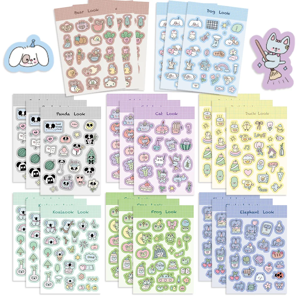 8/16/32 шт. детские наклейки-пазлы Слон