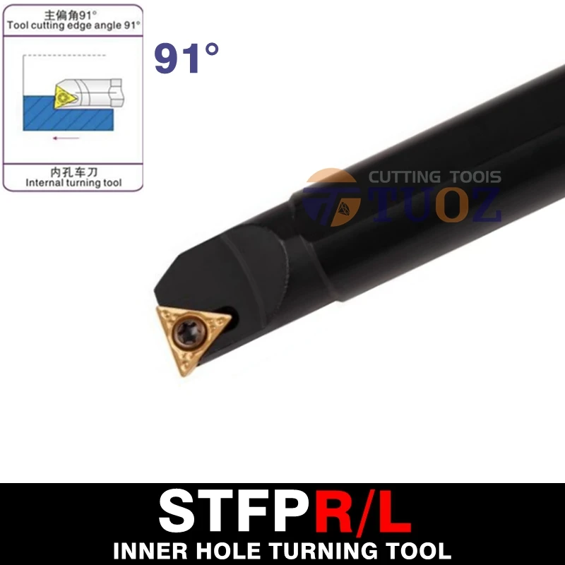 

TUOZ S10K S12M S16Q S20R STFPR11 STFPL11 91° 10mm 12mm 16mm 20mm TPGH11 CNC Internal Turning Tool Lathe Boring Bar Tool Holder