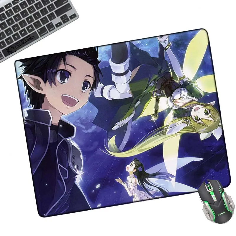 

Настольный мини-Коврик для компьютерной мыши Sword Art Online, коврики для мыши для геймеров, ноутбука, ПК, игровой коврик для клавиатуры, милый мул...