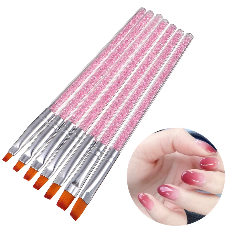 

Nail Art Liner Drawing Painting Gel Brush 7Pcs/Set Acrylic Powder Carving UV Gel Nail Art Nails Polish Extension Manicure Pen