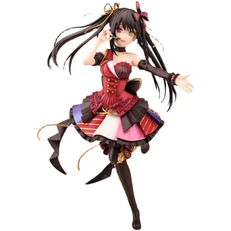 

100% Original: Anime DATE A LIVE Tokisaki Kurumi Singer style Action Figure Anime Figure Model Toys Figure Collection Doll Gift