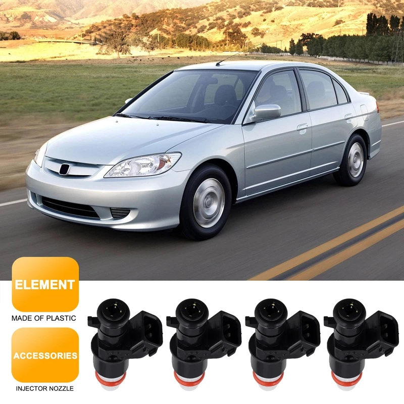 Форсунка топливного инжектора для Honda Civic 2006-2011 подходит 2009-2013 л 16450-RNA-A01 16450RNAA01 4 шт.