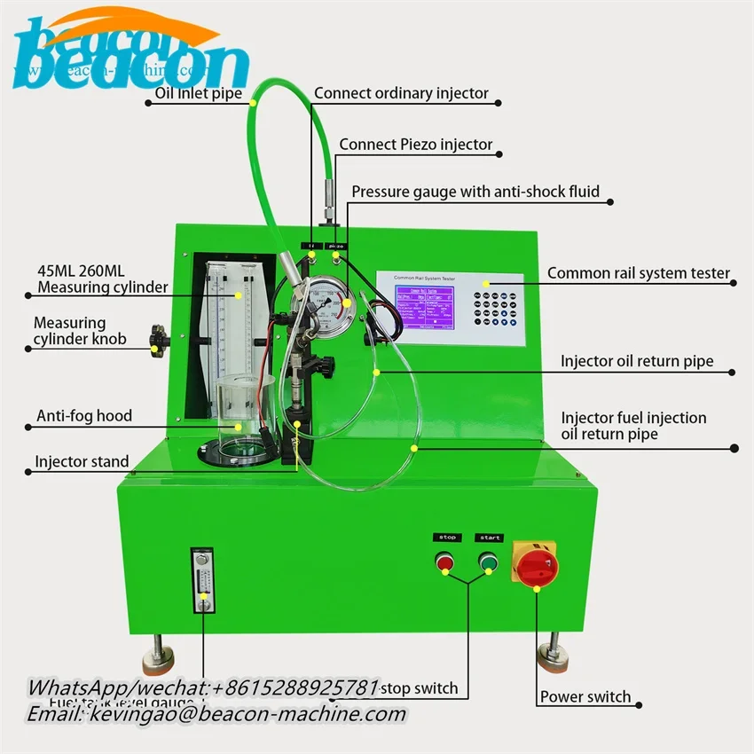 Дизайн манометра уровня EPS100S DTS100 Дизельное топливо Common Rail Испытательный стенд