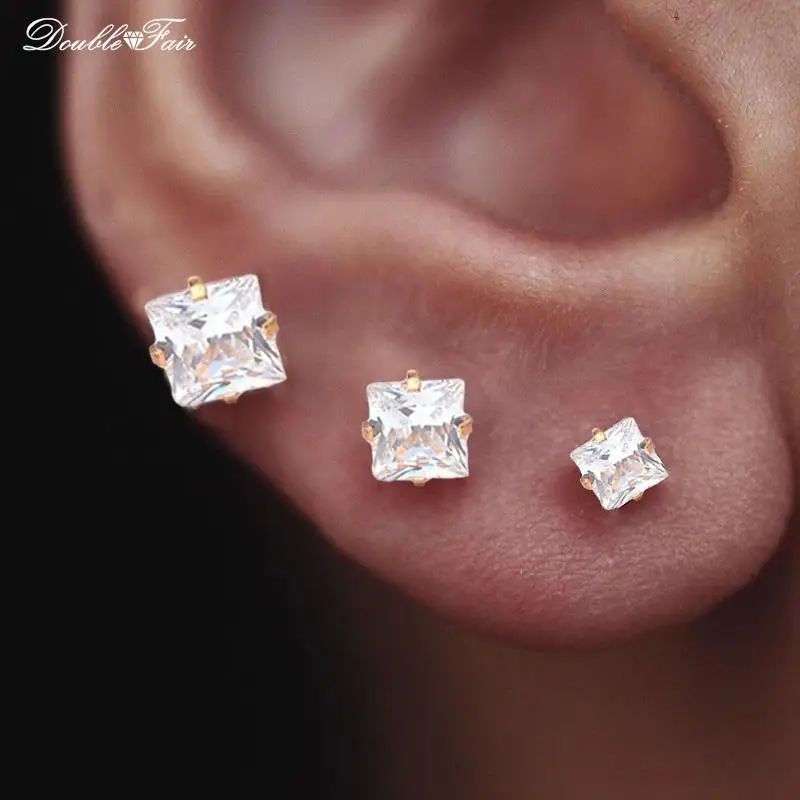 Женская Блестящая звезда сердце квадраты треугольник завитка ушной раковины