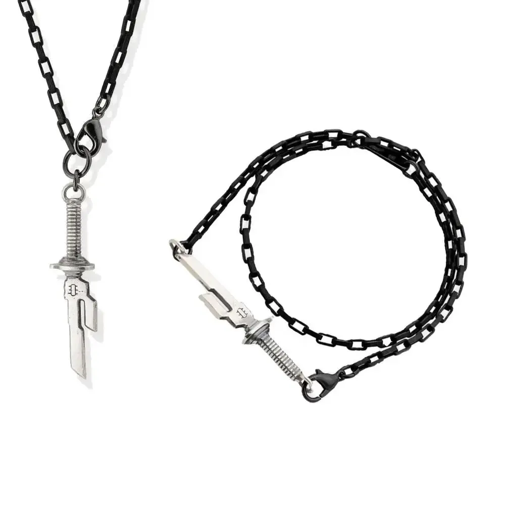 Ожерелье унисекс из аниме джутсу кулон с ножом тяньри подвеска-чокер для косплея