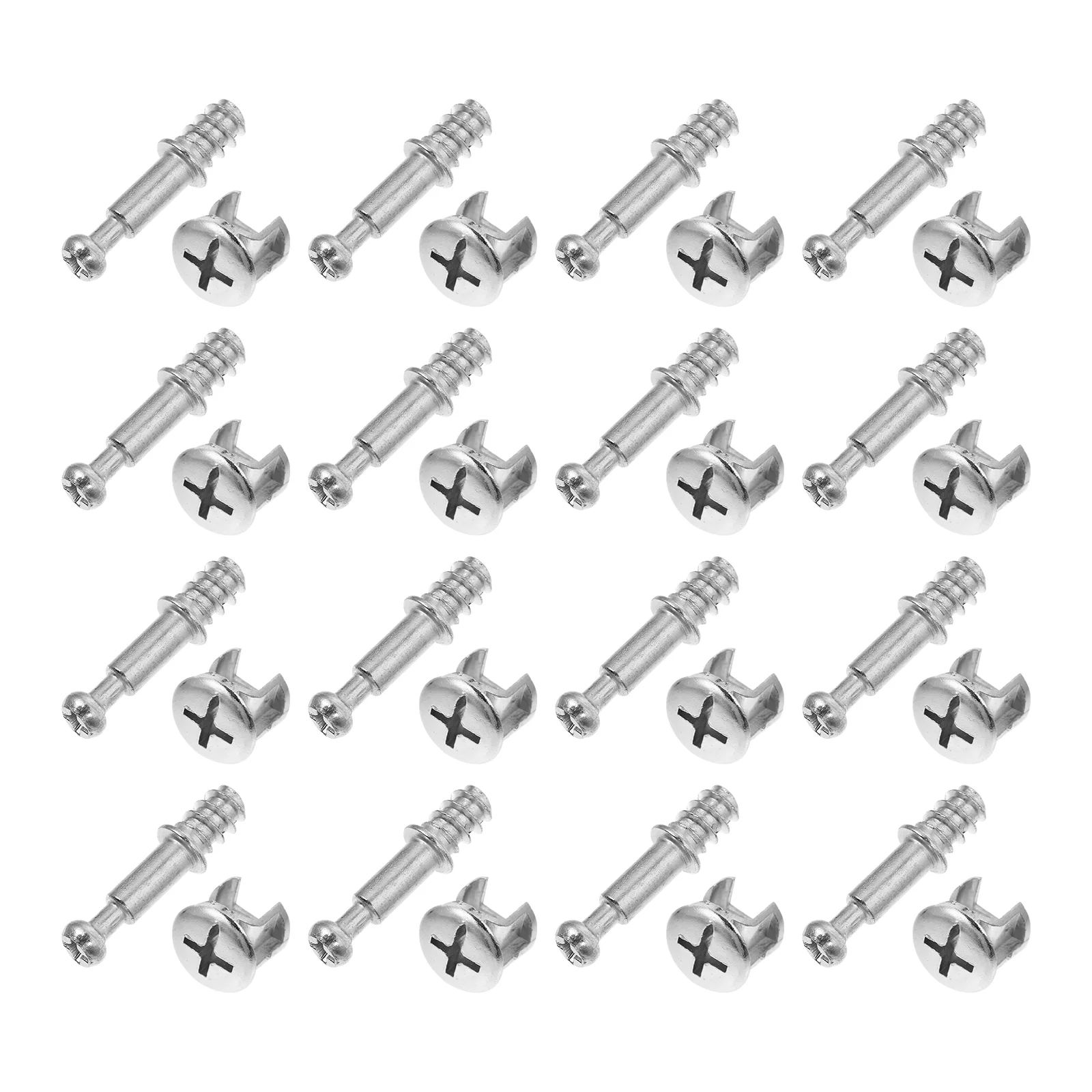 

50 Sets Link Furniture Connecting Tools Kits Crib Accessories Zinc Alloy Nuts Pre-Inserted Nails Practical Cam