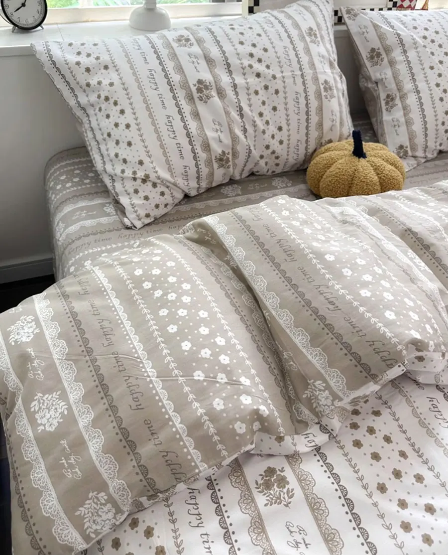 Модный пасторальный Цветочный комплект двуспальный полный Королевский