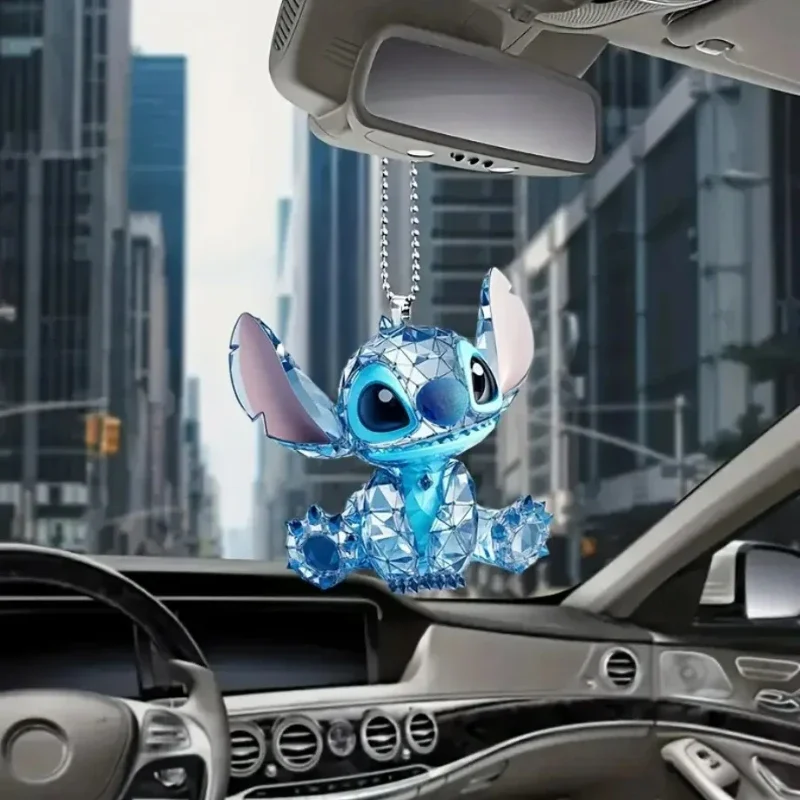 Подвеска Disney Kawaii Stitch 2D автомобильное акриловое украшение детская школьная сумка