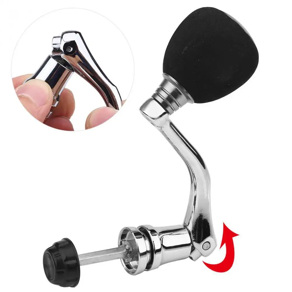 

2023 Fishing Reel Replacement Handle Knob Metal Rocker Arm Grip for Spinning Fishing Reel Accessory