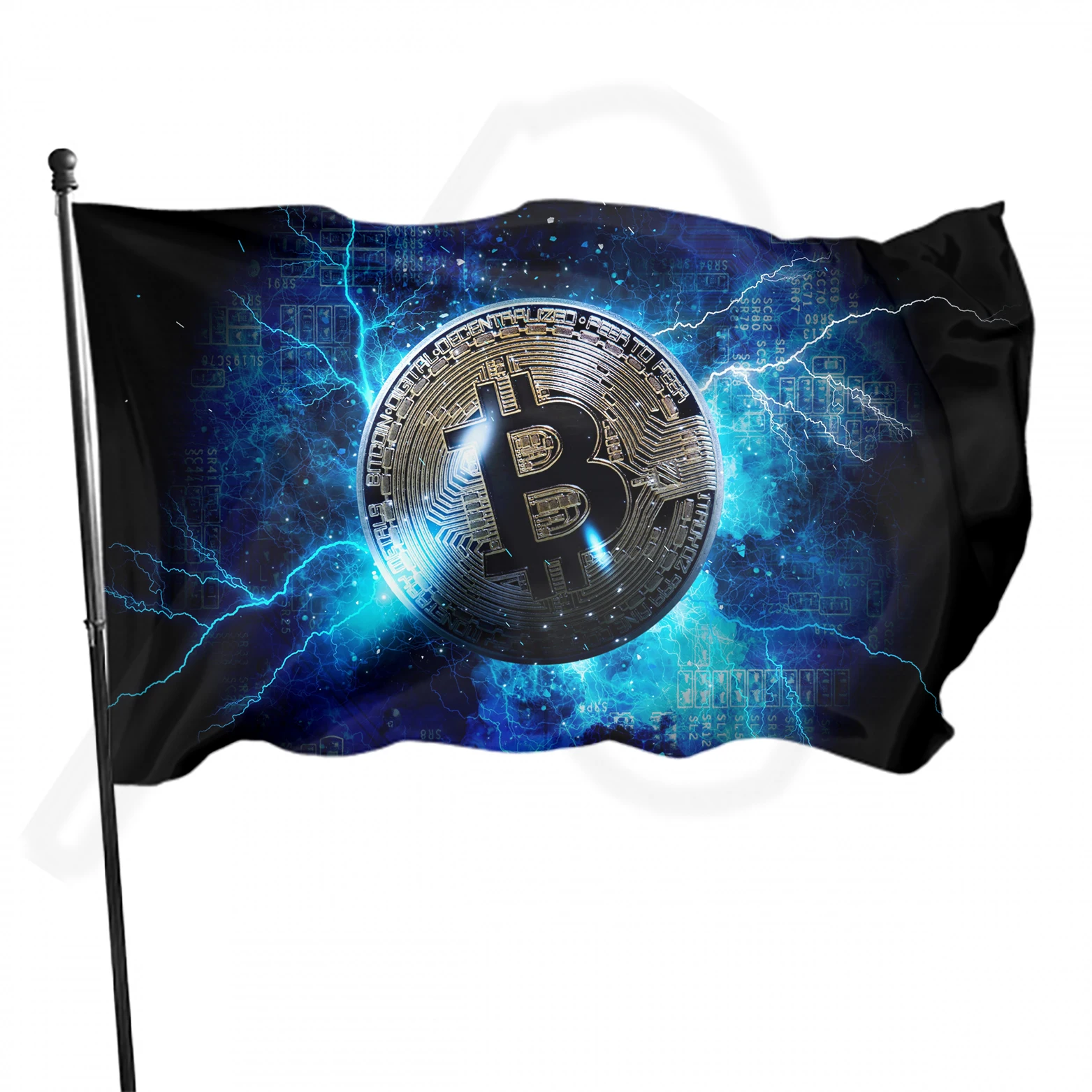 

Логотип биткоина, флаги 3 Х5 футов, двусторонний знак биткоина, уличный Флаг 100%, однослойный полупрозрачный полиэстер, 3 Х5 фута