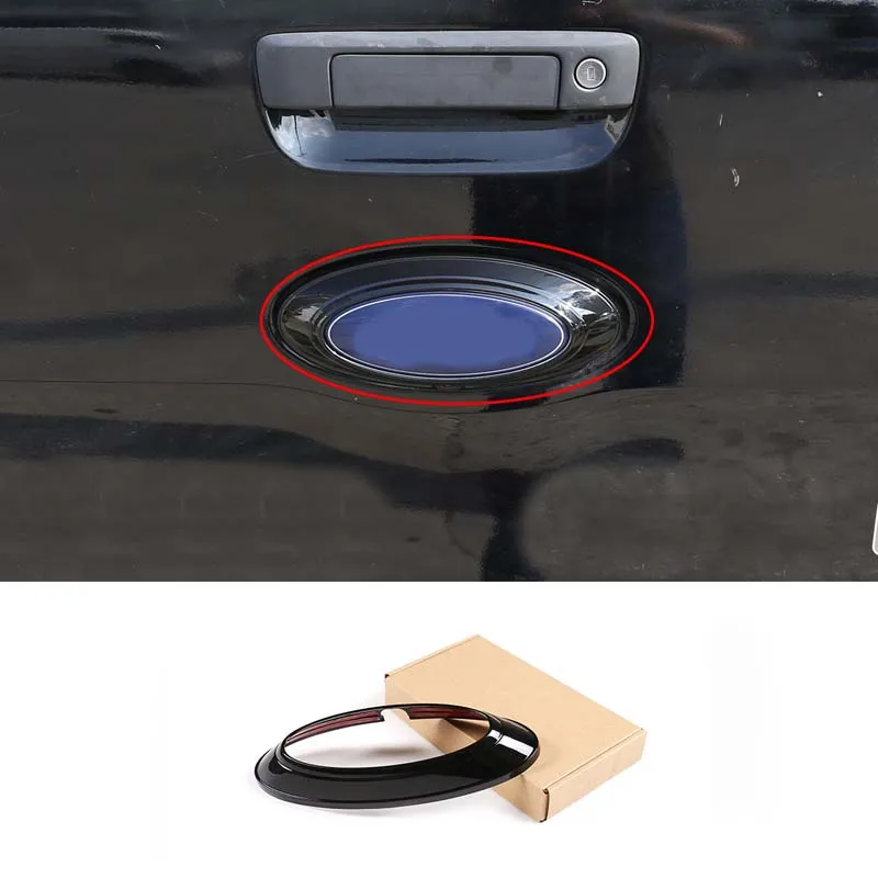 

Tailgate logo decorative frame for Ford Ranger wildtrak 2015-2022 Car styling ABS piano black car modification accessories