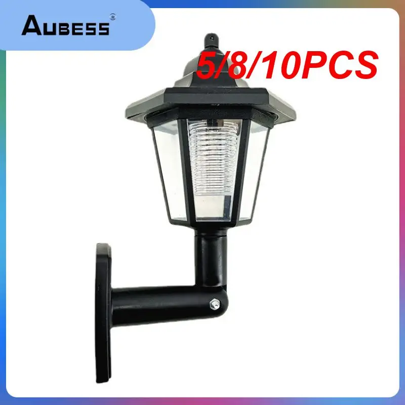 

5/8/10PCS Retro Solar Lantern Light Outdoor Solar Led Light Hexagonal Waterproof Solar Lamp Lighting Lamps Wholesale