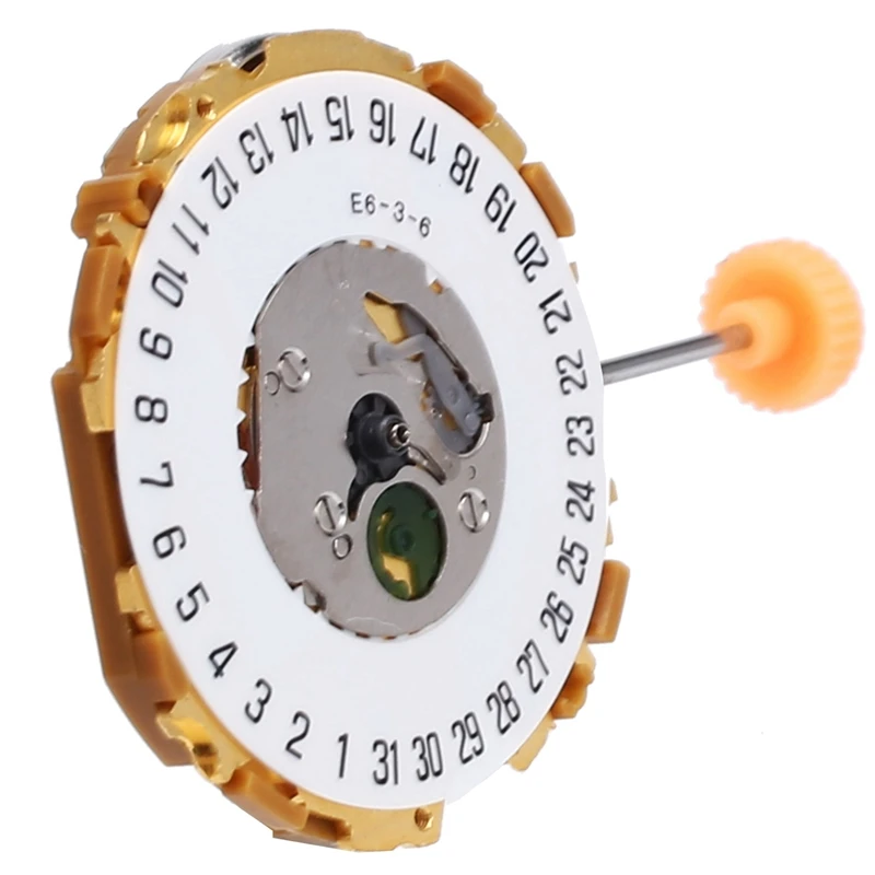 

3-Pin Quartz Movement For Miyota 9U13 Watch Movement Spare Repair Part Date At 6H