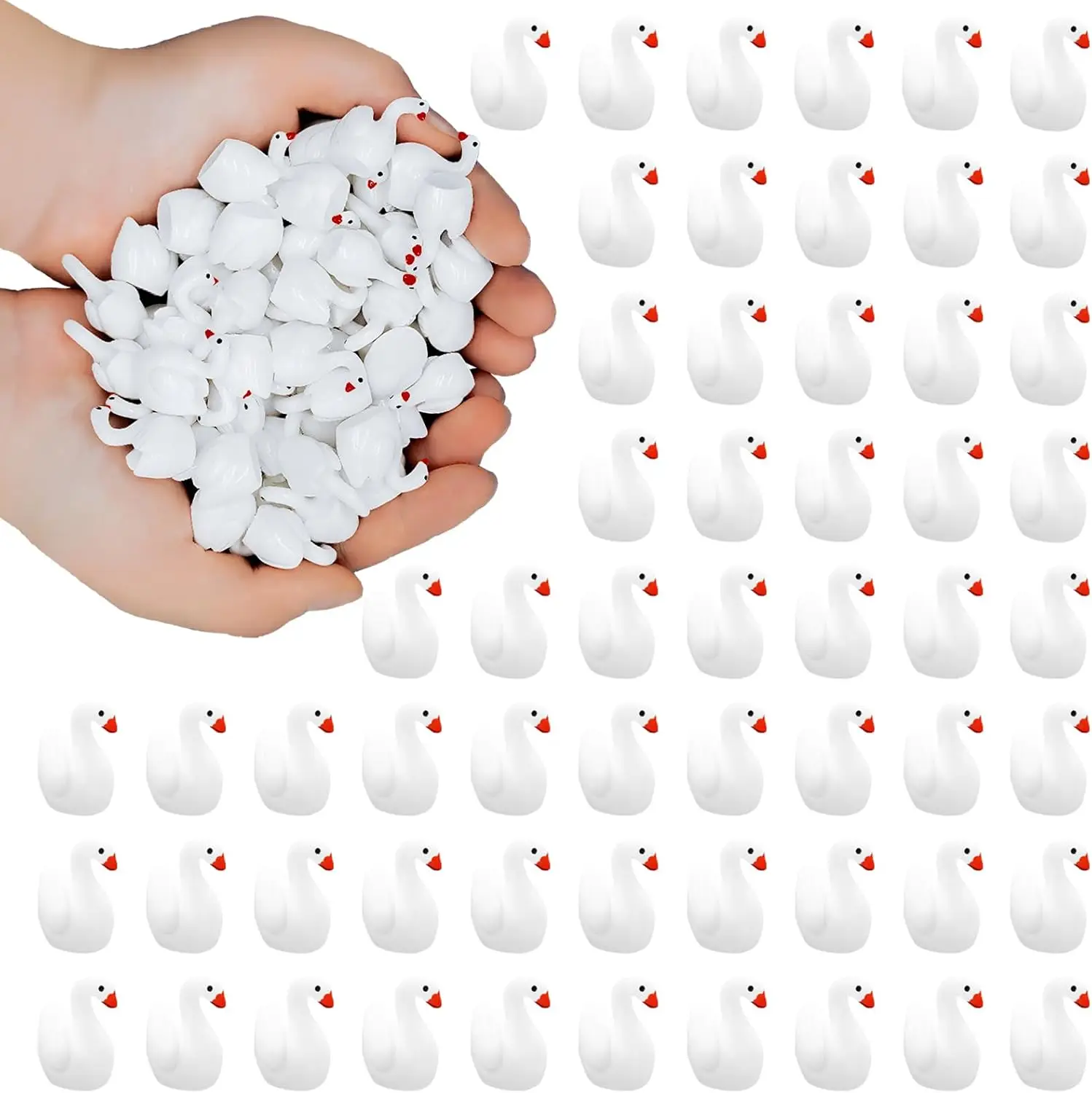 

Мини фигурки гусей из полимера 50 шт