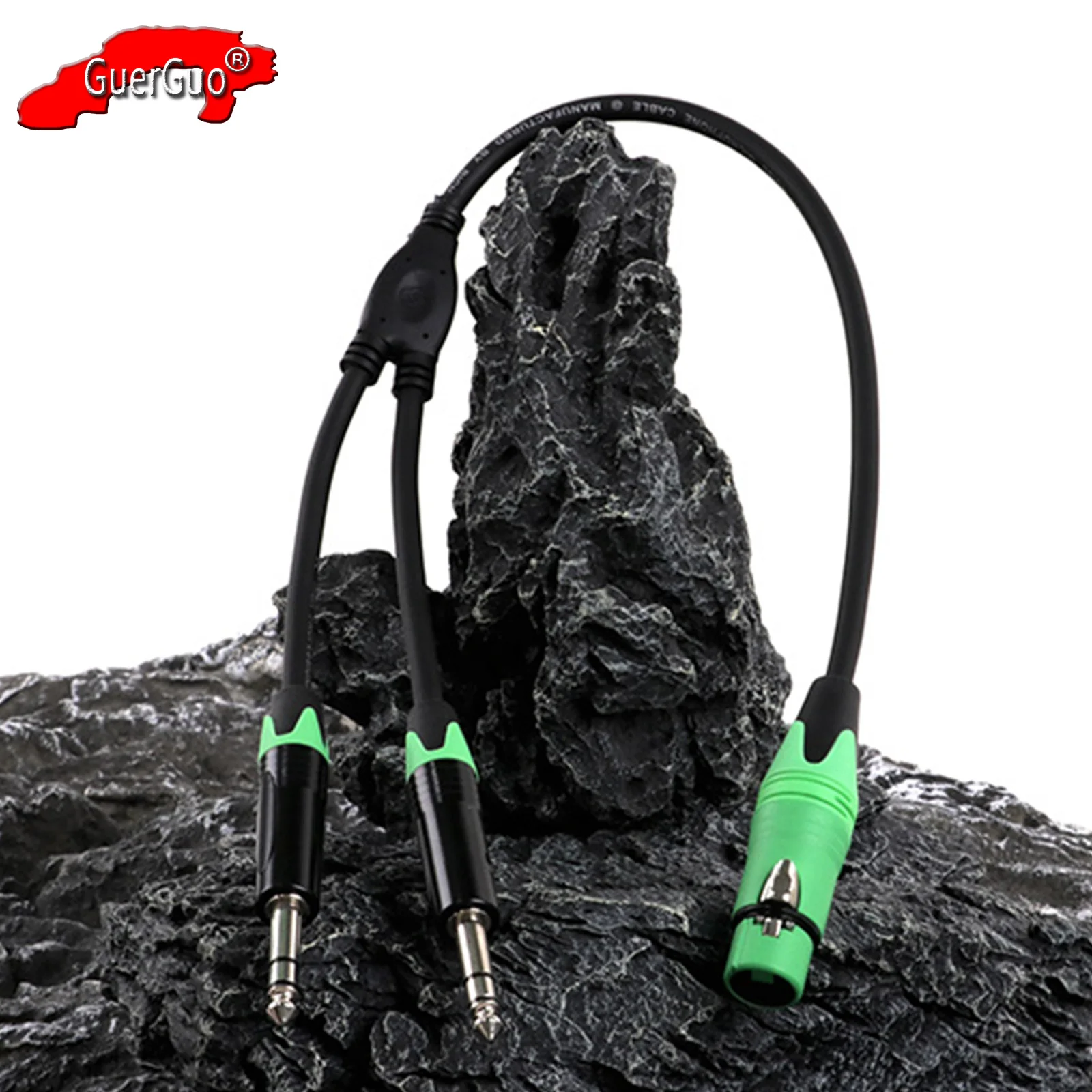 3-контактный разъем XLR мама на двойной 6 35 мм 3 5-дюймовый стерео-разъем TRS папапа