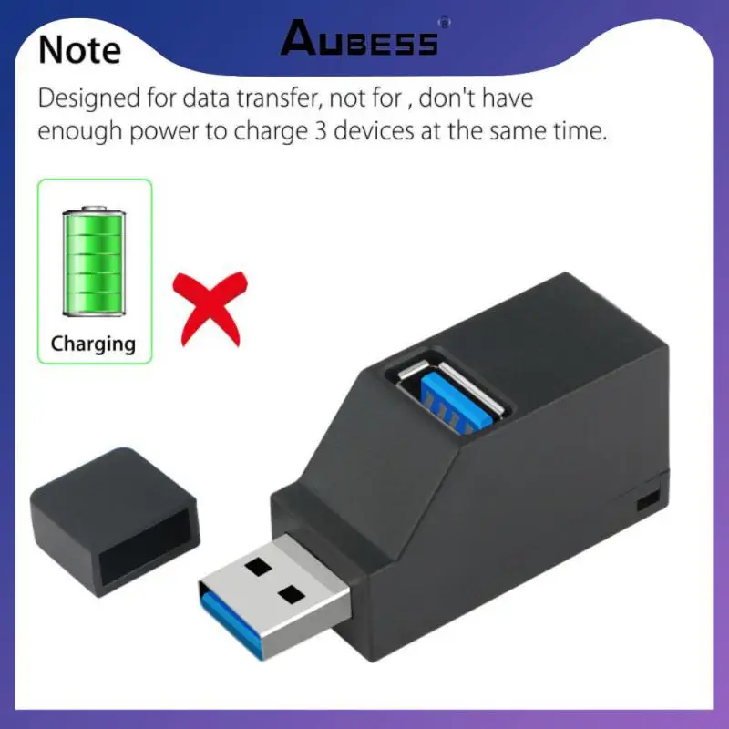 

2.0 Hub Adapter Plug And Play 3 Ports Extender Usb3.0 Hub High Speed Fast Data Transfer Pc Accessories Usb2.0 3.0 Splitter Small