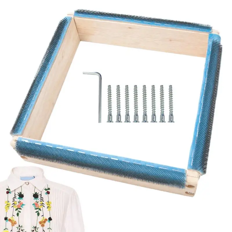 

Square Embroidery Hoop Quadrate Embroidery Frames For Display With Needle Hand Embroidery Supplies Wood DIY Hoop Sewing Tool For