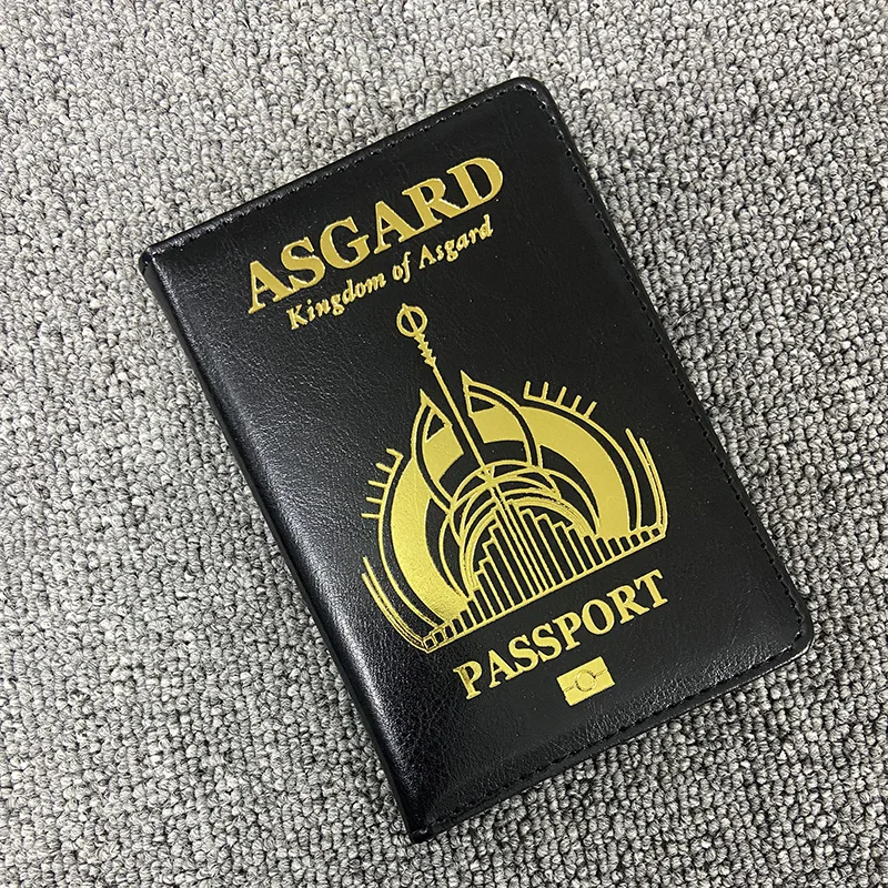 Фото Asgard скандинавские мифологические обложки для паспорта, искусственные Викинги, держатель для паспорта, дорожный кошелек, Прямая поставка №3