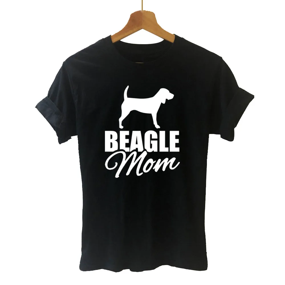 

Summer Beagle Mom Short Sleeve Vintage T-Shirt Women Funny Harajuku Cotton Dog Lover Graphic T Shirts Top Tee Clothes