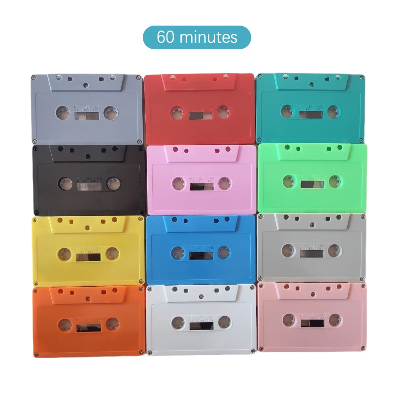 1pc Innovative New Standard Cassette Color Blank Tape Player With 60 Minutes Magnetic Audio Tape For Speech Music Recording