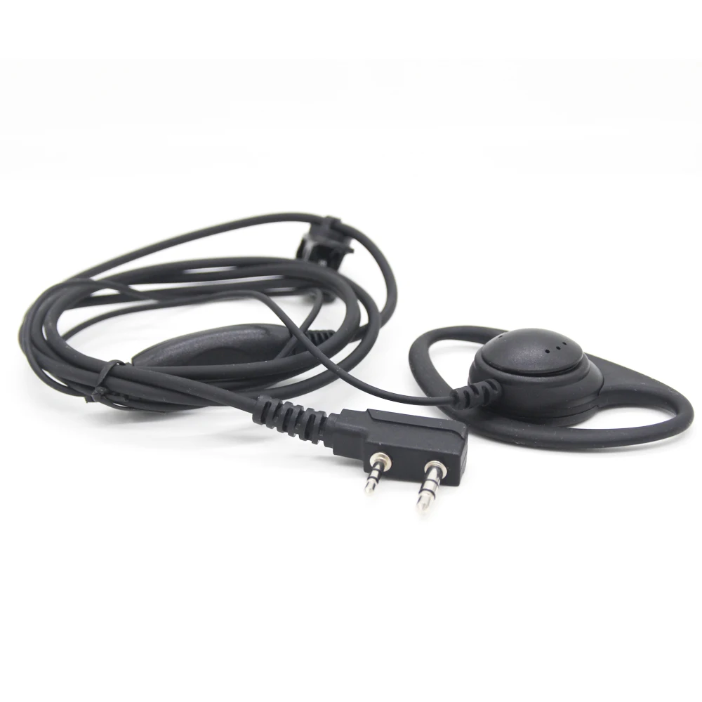 Gtwoilt D Shape Earphone for Kenwood Soft Rubber Earpiece Headset for Motorola Radio With one pin & 3.5mm Mono Plug