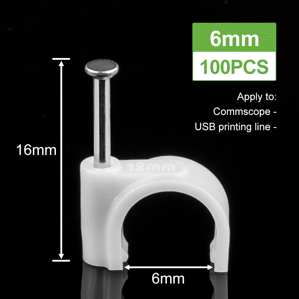 

Круглые стальные кабельные зажимы 4/5/6/7/8/9/10/12 мм
