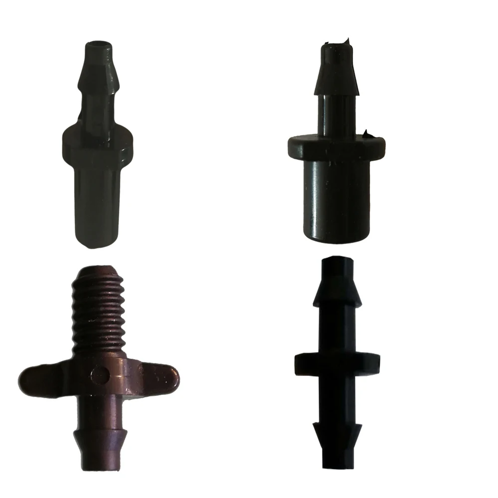 Соединитель пластиковый с зазубринами для капельного орошения 100 шт. - купить по