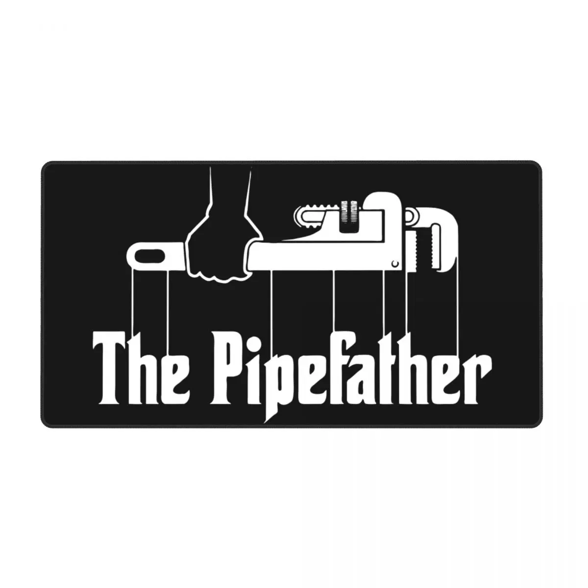 

The Pipefather Plumber Plumbing Wrench Gaming Mouse Pad Keyboard Table Mats Engineer Tool Large Waterproof Mousepad for Gamer
