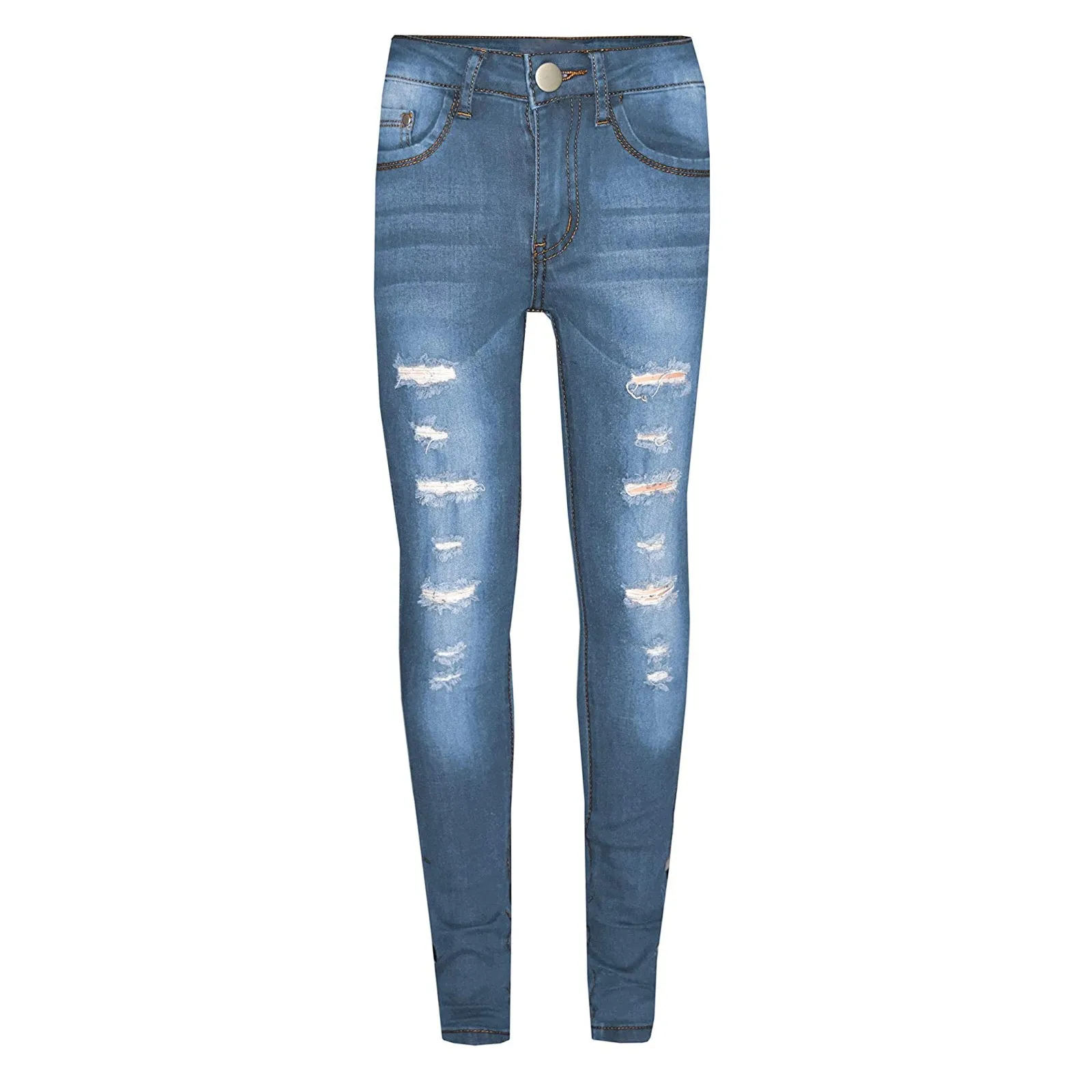 

Children's Long Button Years Hole Tight Boys Pants