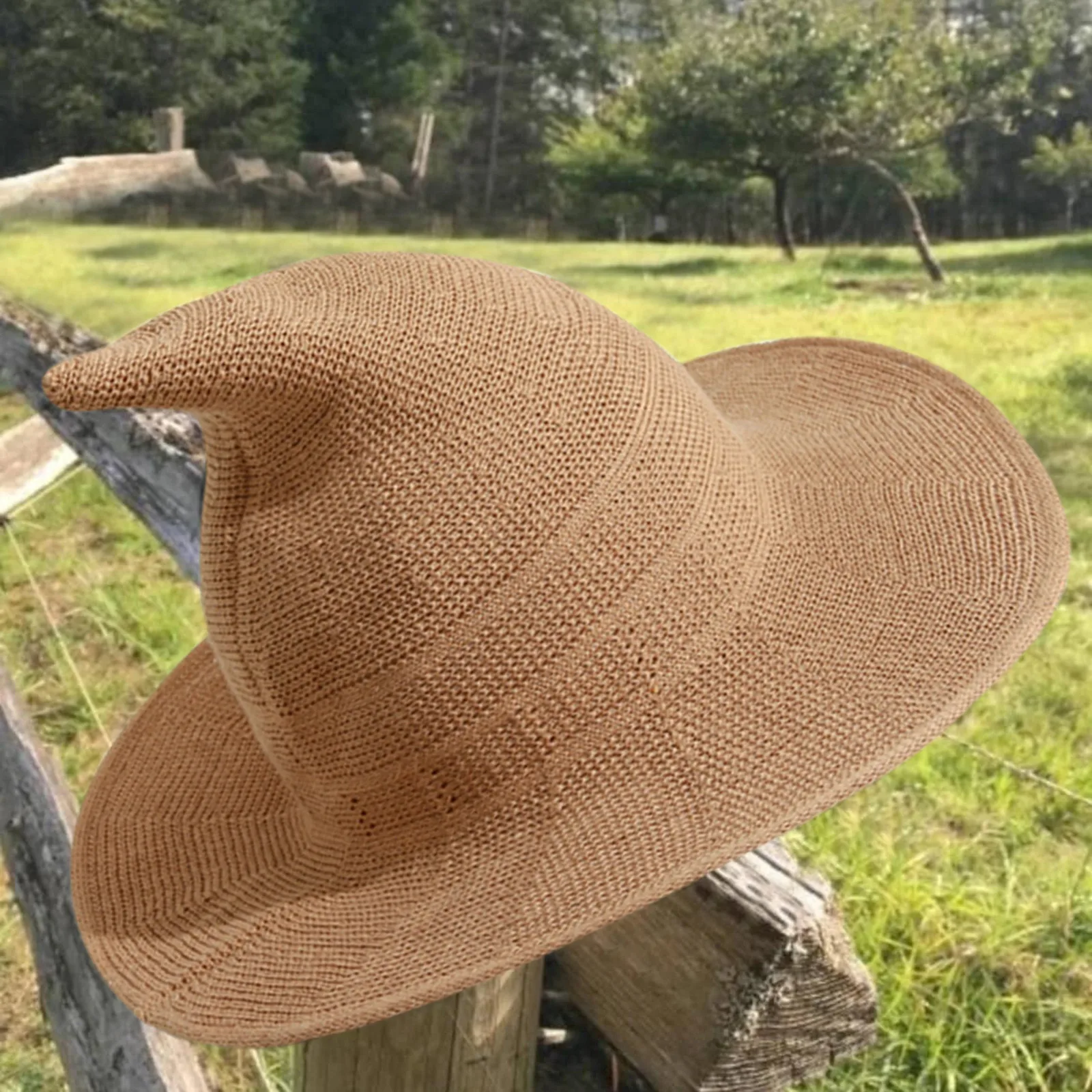 

Cap Summer Costume Large Brim Hat Foldable Women Crochet Witch Warm Baseball Caps I Putt Out Hat 818 Hat