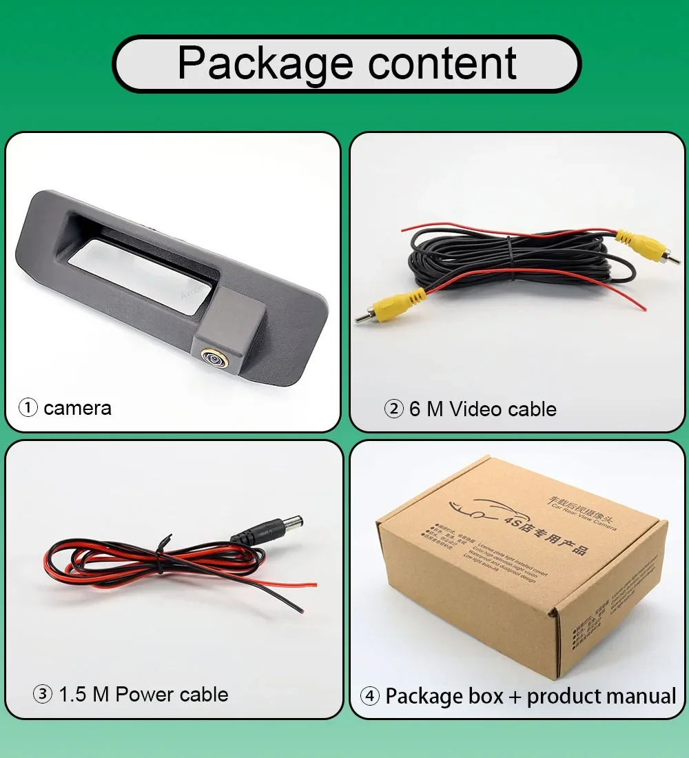 Камера заднего вида AHD 1080P 170 ° рыбий глаз для Mercedes Benz GLK X204 GLK200 GLK260 GLK300 2012 2013 2014 2015