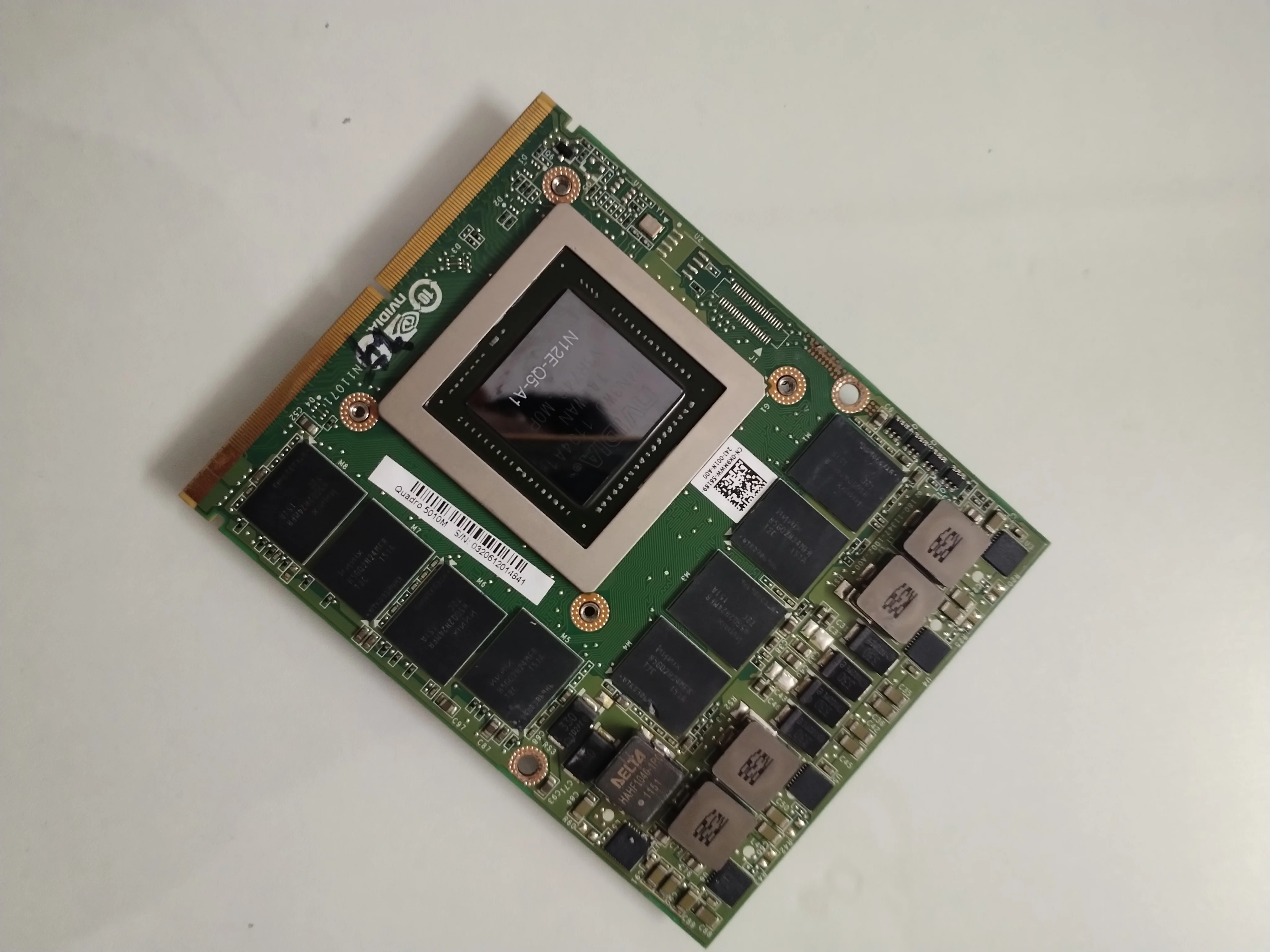 Оригинальная видеокарта Quadro 5010M Q5010M Vga N12E-Q5-A1 4 ГБ для Dell M6600 M15X HP 8760 Вт 8770 Быстрая