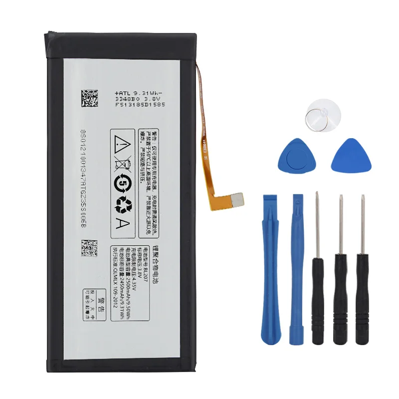 

High Quality 2500mAh BL207 Battery for LENOVO K900 Battery K-900 / K100 Cell Phone Batteries