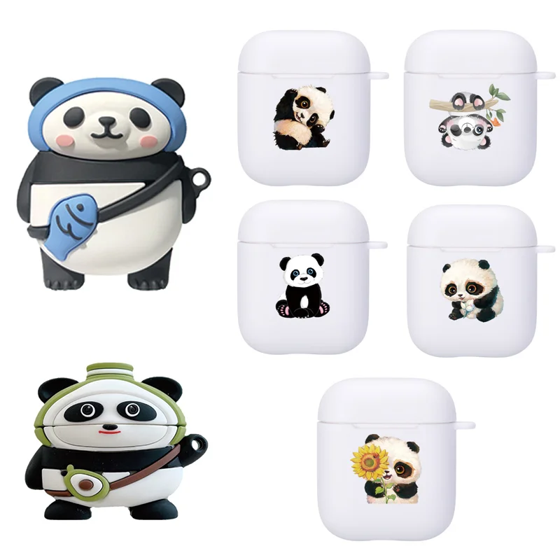 

Panda Earphone Case Silicone Design Protective Cover Cute Style Protective Accessories For Airpods 1/2/3 Pro Case 2022 New