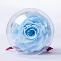 decorative preserved rose flower rotary music ball box for birthday anniversary celebration valantines day gift