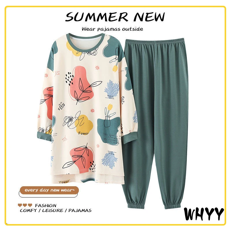 

Модный женский пижамный комплект, осенне-зимняя Пижама, теплая одежда для сна, Женская пижама с мультяшными животными, хлопковая домашняя одежда